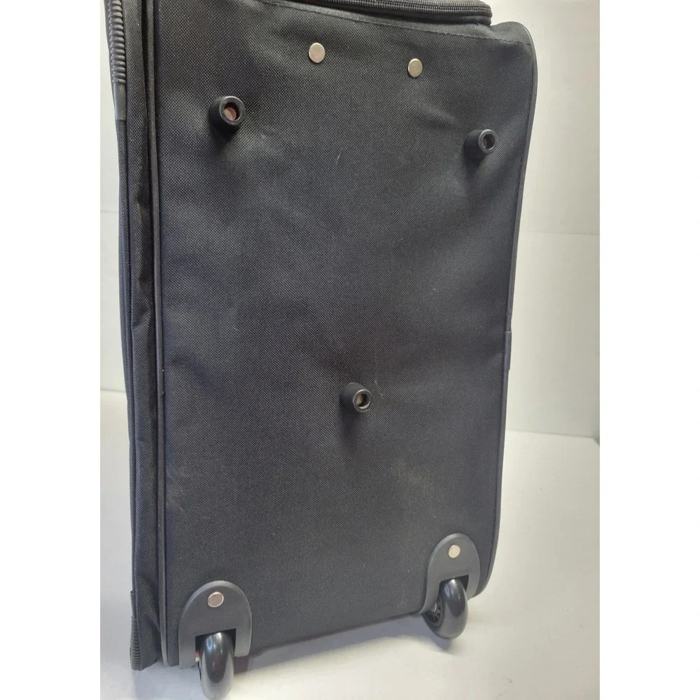 Walt Disney World Mickey Mouse 1971 Black Rolling Duffel Bag‎ Travel Luggage NWT